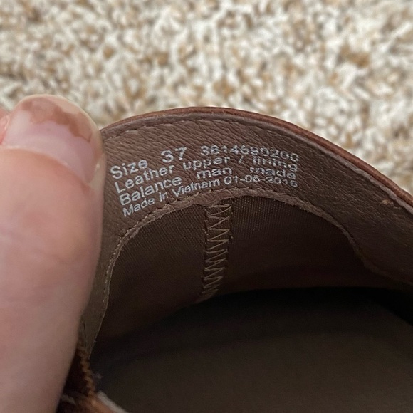 Dansko Rosalie Burnished Calf Mules Brown Size 37 US 6.5-7 - Picture 7 of 10